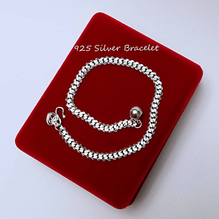 Silver 925 Bracelet for Women Gelang Tangan Perempuan Dewasa