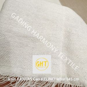 ( per setengah meter ) kain KANVAS CAP KELINCI CANVAS TWILL 10 oz ounces grey greige kanvas lebar 145 cm katun polyester tebal kasar kaku bahan tas tote bag totebag pouch alas sepatu piknik media lukis dekorasi dekor background foto tirai hordeng gorden