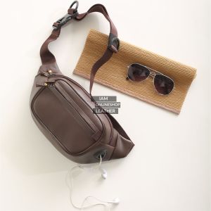 Tas Selempang Pria dan Wanita Fashion Kadiwa Cokelat