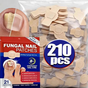 210Pcs Antibacterial Inhibit Bacteria Nail Stickers/Nail Fungus Treatment/Quick Fix Nail Care Patch