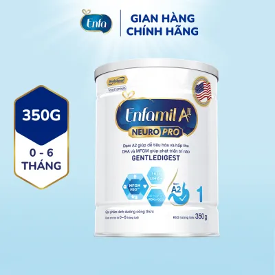 Sữa bột Enfamil A2 Neuropro 1 cho trẻ từ 0 - 6 tháng tuổi – 350g