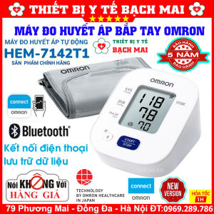 Máy Đo Huyết Áp Bắp Tay OMRON HEM 7142T1 - Chính Hãng Nhật Bản Bảo Hành 5 Năm