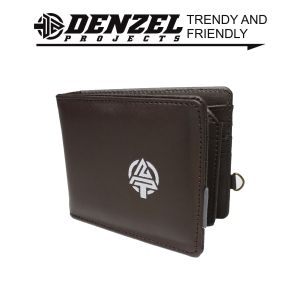 DENZEL DZ 093 Black Dompet Pria Lipat Kulit PU - Jet