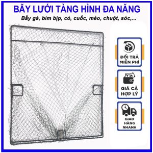 Lồng Lưới Tàng Hình Bẫy Gà Bìm Bịp Quốc Chim Sẻ Cò Cuốc Cút Rừng - Hiệu Quả 100%