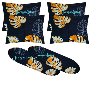 set sarung bantal dan guling isi 6pcs murah dewasa bahan katun polymicro lembut adem untuk tidur motif kotak bunga karakter polos anak