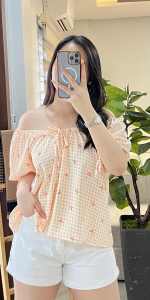 COCOBABA Freesize Lauren Stripes Womens Casual top l M-XL