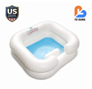 EZ Shampoo Inflatable Hair Washing Basin | Portable Bedside Hair Wash Basin | Easy Drain Hose | Ideal for Bedridden & Elderly Care