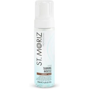 Bọt bôi nâu da dành cho da mặt và cơ thể St Moriz self tanner sunless tanner - có nguồn gốc từ mía đường khi tiếp xúc với da sẽ tạo ra hiệu ứng rám nắng tức thì ngoài ra bổ sung chiết xuất lô hội và vitamin E giúp dưỡng ẩm cho da
