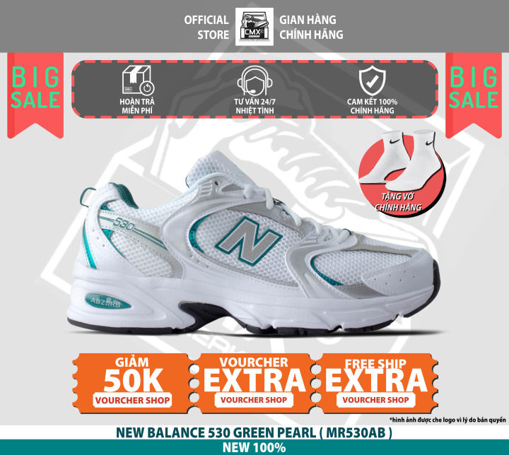 😘 HÀNG CHÍNH HÃNG CÓ SẴN Giày New Balance 530 GREEN PEARL