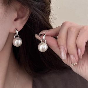 XiXi Ngôi Sao giống như bông tai ngọc trai cho nữ mới thanh lịch hoa tai đơn giản ánh sáng sang trọng cao cấp khuyên tai hợp thời trang