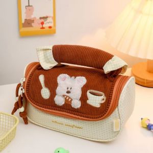 METALIX Đa chức năng Hộp bút Màu Dopamine Công suất lớn Sắp xếp văn phòng phẩm tiếng Hàn Túi đựng văn phòng phẩm Quà tặng cho sinh viên