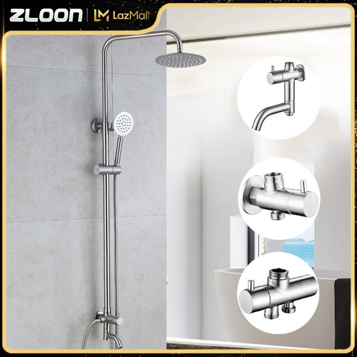 Zloon Tub Spout Bath Shower Tap For Instant Water Heater Chrome ...