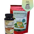MSK Himalayan Ashwagandha Stress Relief Indian Ginseng Capsules 60s | Ashwagandha Tea 30 sachets | Saigon Naturals Ashwagandha Capsules. 
