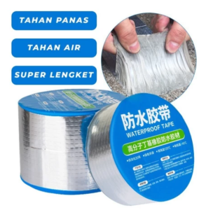 LAKBAN ALUMUNIUM WATERPROOF / LAKBAN ANTI BOCOR TAHAN PANAS SILVER SERBAGUNA