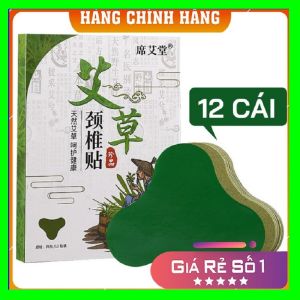 HỘP 12 Miếng Dán ngải cứu giảm đau hết nhức mỏi vai Gáy