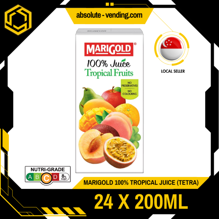 MARIGOLD 100% Tropical Fruit Juice 200ML X 24 (TETRA