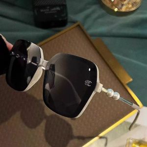 Womens Pearl Polarized Sunglasses Small Fragrance UV Protection Driving Outdoor Eyewear