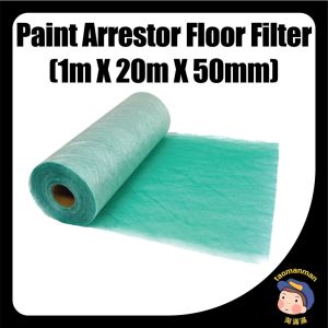 GLASS FIBER FLOOR FILTER【1m X 20m X 50mm】PIT FILTER / PAINT ARRESTOR INSTALLATION IN PAINT BOOTH