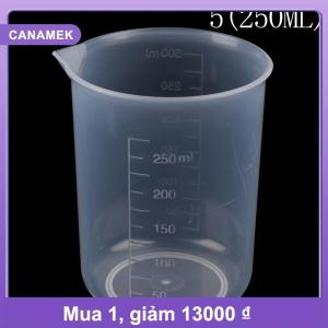 【CANAMEK】 2 cái trong suốt nhà bếp phòng thí nghiệm nhựa thể tích cốc cốc đo