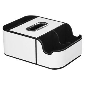 Car Seat Organizer Car Armrest Extra Storage Box Tissue Holder 2 Cup Holders & Phone Slot Center Console Organizer Tray