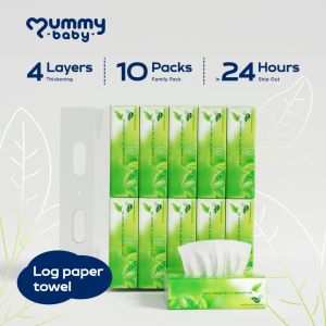 【Pack of 10】Facial tissue paper towel 3-Ply / 4-Ply napkin tissue paper#ct016