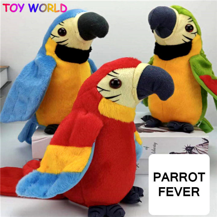 Electric Talking Parrot Plush Toy Cute Speaking Record Repeats