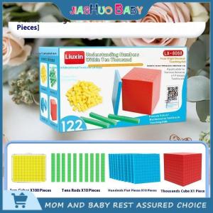 JiaShuo Baby Toy 1 bộ trẻ em toán học Đồ chơi Mười trăm ngàn khối hoàn chỉnh Kit toán khối Nhựa cơ sở Đồ chơi Đếm khối trò chơi
