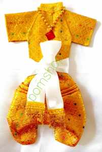 ชุดเทพนิมิตร ชุดไหว้แก้บน กุมารทอง /ไอ้ไข่  ขอความโชคดี โชคลาาภ ค้าขาย  (ใส่จริงไม่ได้)