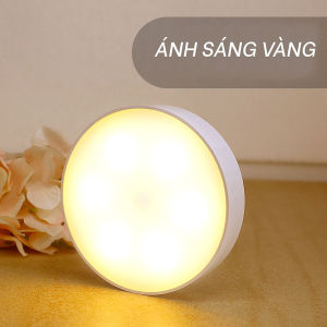 Đen Led Pin Trâu Sạc Một Lần Sử Dụng 5 - 7 Ngày Cảm Biến Chuyển Động ( Ánh Sáng Vàng ) Để Trong Tối Kèm Sạc - Bảo Hành Hư Đổi Mới