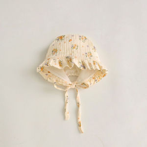 Denosim in hoa dễ thương bé gái mũ công chúa Mũ len mềm mại chống gió