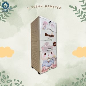 Lemari Plastik Susun Anak 4 Susun 5 Susun Rak Penyimpanan Serbaguna Baby