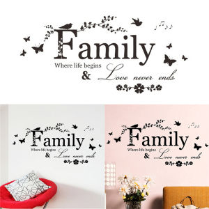 [Energetic] จดหมายครอบครัวอ้างไวนิล decal ศิลปะภาพจิตรกรรมฝาผนัง Home Decor สติ๊กเกอร์ติดผนัง