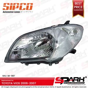 (ytouto)Head lamp Head Light Toyota Vios 2006-2007 NCP42