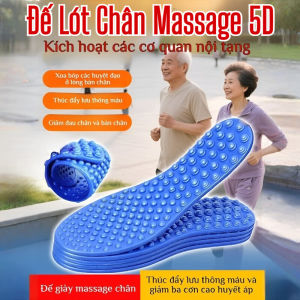 💫Siêu thoải mái💫Đế Lót Chân Massage 5D/ Đế Lót Massage Bấm Huyệt Toàn Bàn Tay/ Đế Lót Massage Chân Mềm Mại Và Thoải Mái