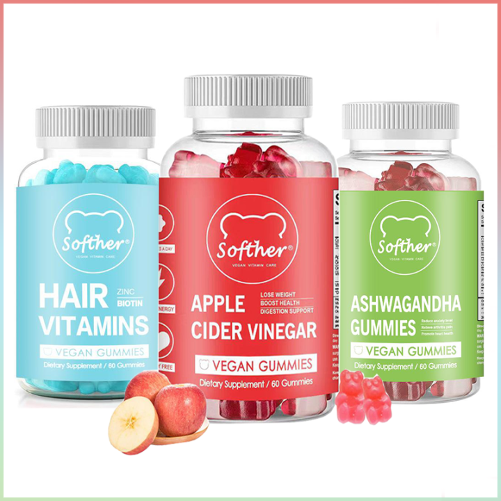 Softher Apple Cider Vinegar Gummy Weight Loss Vitamin Gummies Non Gmo