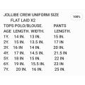 JOLLIBEE COSTUME UNIFORM TOPS+PANTS+cap. 