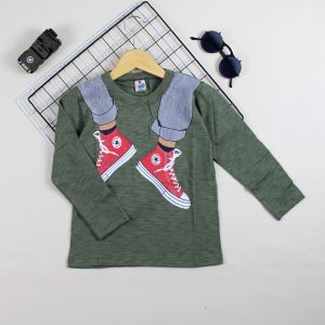 (4-6 tahun) Kaos Lengan Panjang Oblong Anak Sablon Katun Combed CMGKIDS