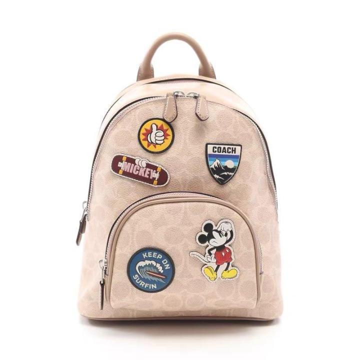 Coach 3892 Backpack Mickey Mouse Disney Backpack Kasual Bahan