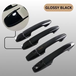 READY STOCK ! NEW TOYOTA VIOS 2023-2024+ CAR DOOR HANDLE COVER GARNISH ACCESSORIES CARBON / BLACK 1SET 4PCS