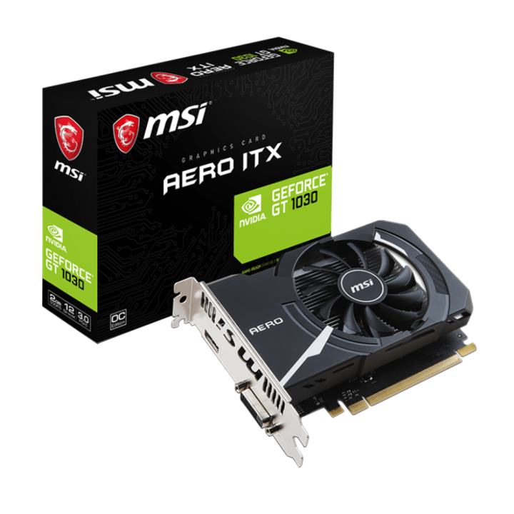 MSI GT 1030 AERO ITX 2GD4 OC การ์ดจอ Graphic Card VGA GeForce | Lazada ...