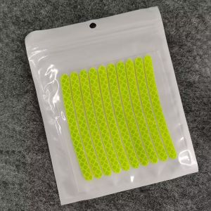 20pcs Car Wheel Stripe Reflective Sticker Reflective Decoration Strips for Night Safety Driving