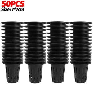 Plant Grow Net Nursery Pots Cups Hydroponic Colonization Mesh Plastic Basket Holders Vegetable Planter Greenhouse Growing Tray