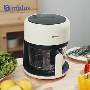 Simplus Air Fryer 3.5L Visual Glass Digital Touch Screen Fully Automatic Non Stick Pan