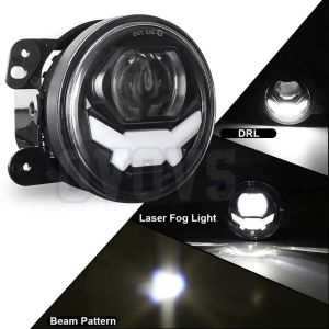 OVOVS 4 Inch LED Fog Light 12V 24V Waterproof White DRL Driving Lamp for Jeep Wrangler JK Dodge Hummer Land Rover