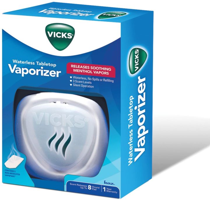 Vicks Electric Waterless Tabletop Menthol Vapo rizer for Adults (V1800
