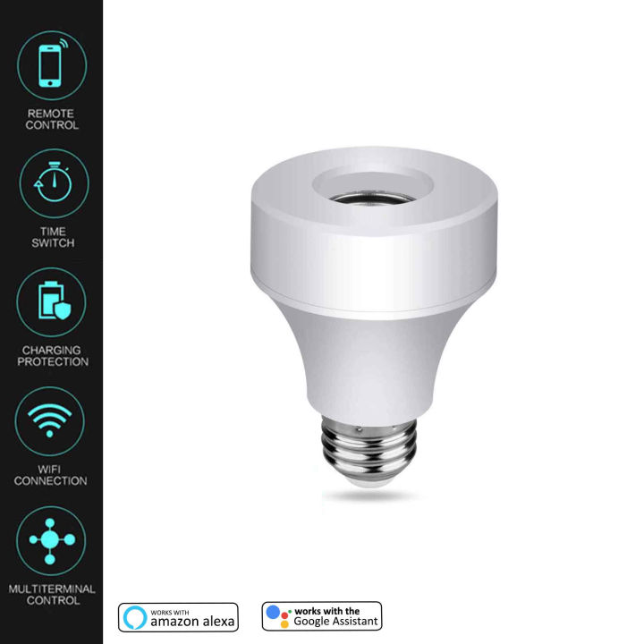 Smart bulb socket google hot sale home