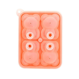 3D Ice Maker Little Teddy Bear Shape Chocolate Cake Mould Tray Ice Cream Silicone Mold Kitchen Supplies