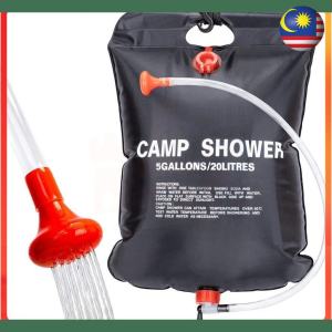Chill Journey 20L Foldable Shower Bag Camp Shower Water Storage Bag with Removable Hose camping hiking travel Quality