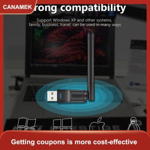 【CANAMEK】 Bộ chuyển đổi wifi USB mini mt7601 Bộ thu Wi-Fi Card mạng không dây 150Mbps rtl8188 cho máy vi tính để bàn máy tính xách tay 2.4GHz