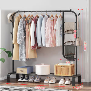 NEW ARRIVALS Starlight Rak Gantungan Baju Celana Stand Hanger Rak Gantung Pakaian Gawang Serbaguna dengan Roda Gantungan Baju Gamis Rak Display Butik HSH107